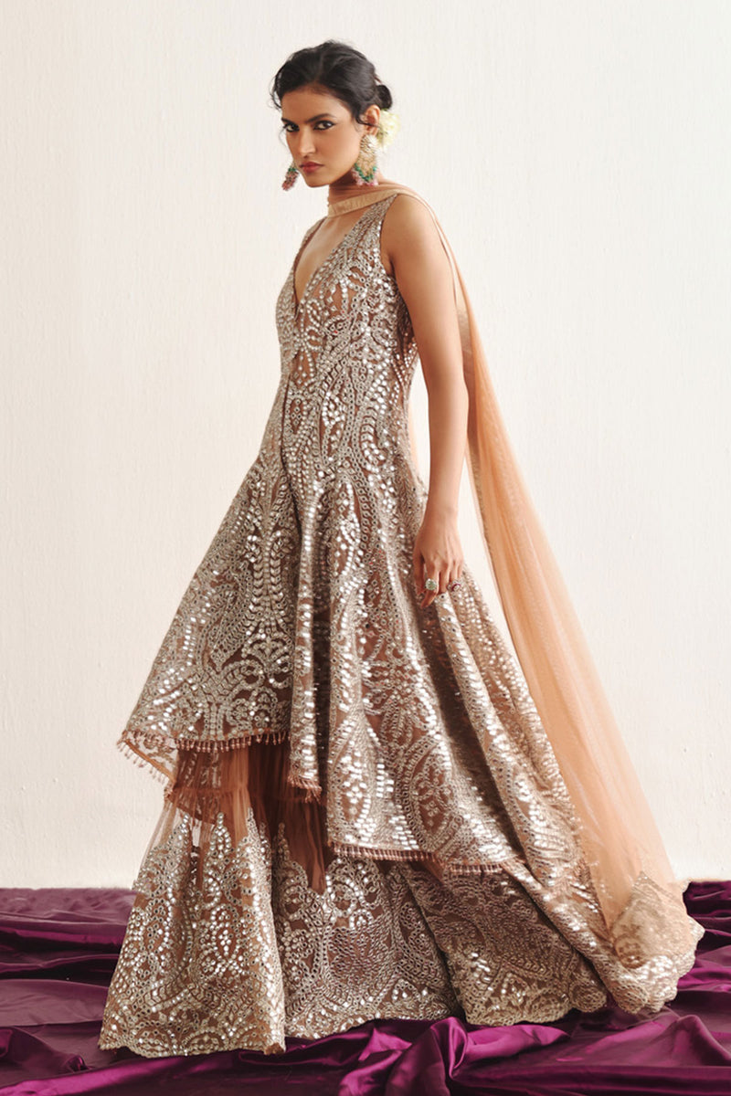 Long Asym Sleeveless Sherwani