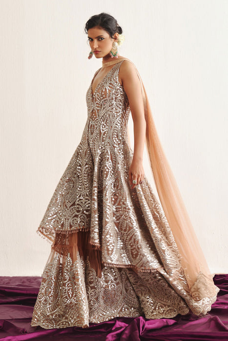 Long Asym Sleeveless Sherwani