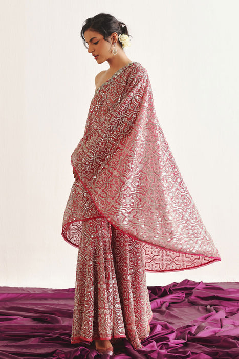 Hexagon One Shoulder Cape