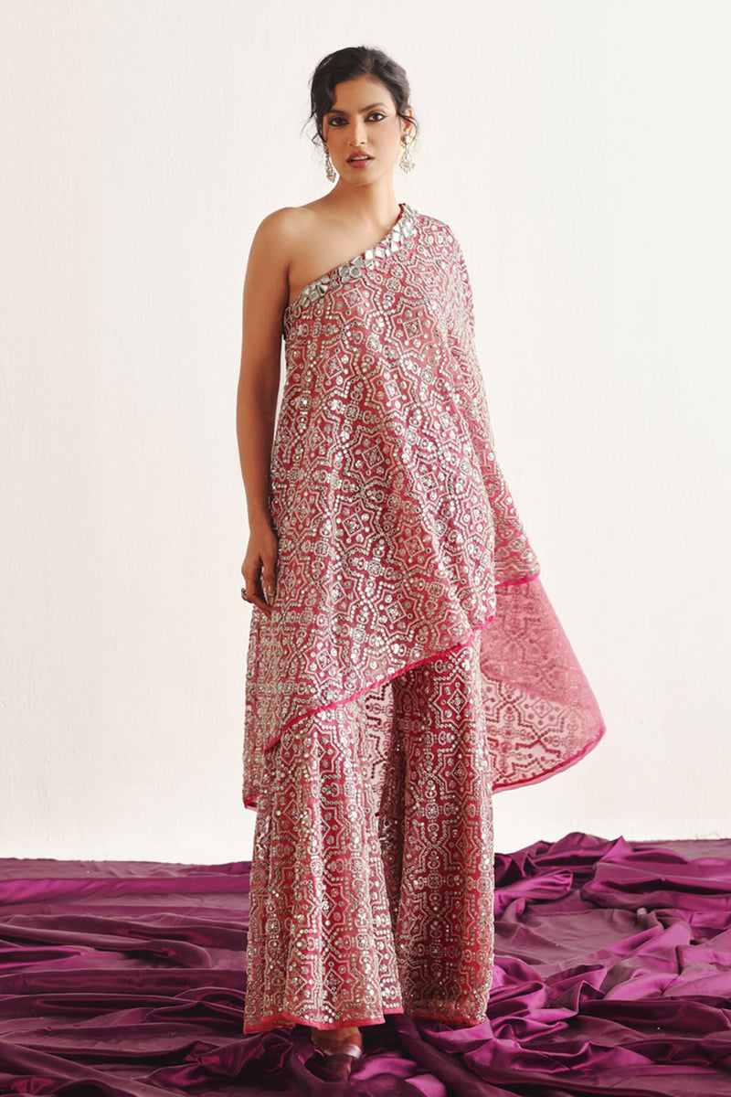 Hexagon One Shoulder Cape