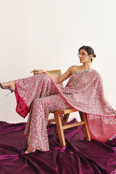 Hexagon One Shoulder Cape