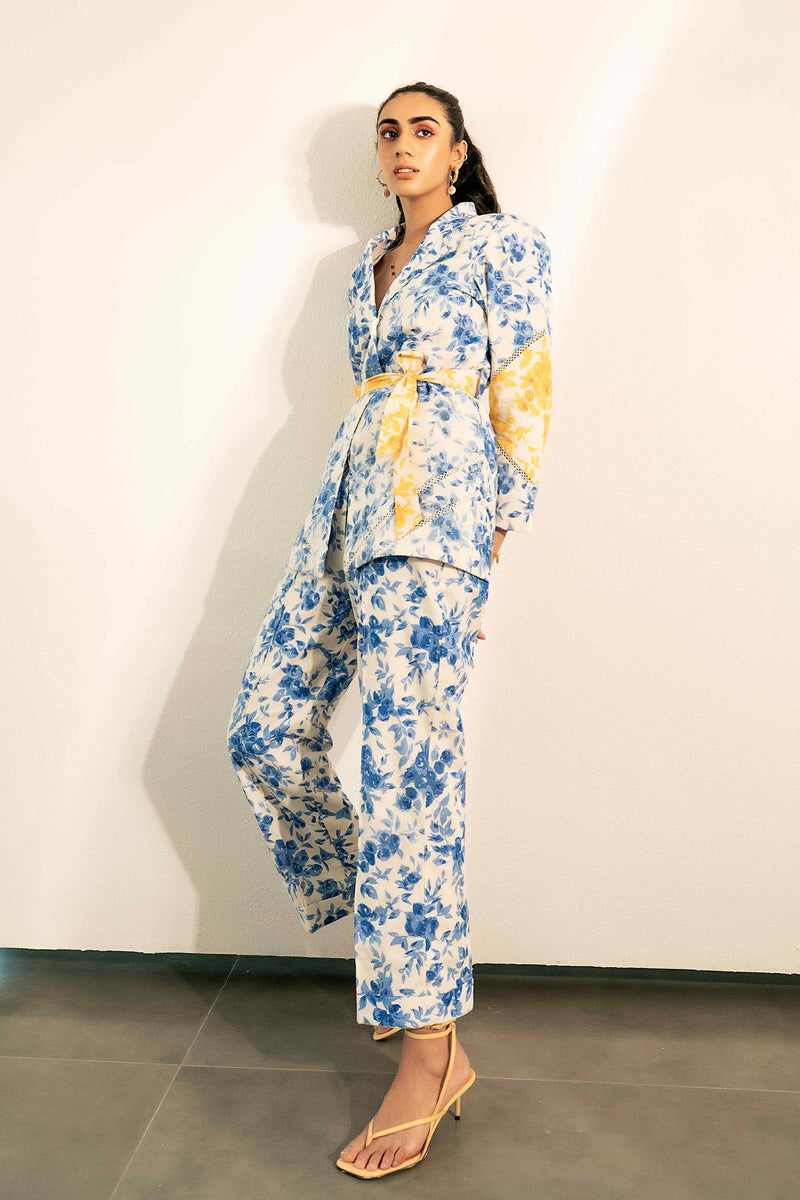 Porcelain Floral Blazer set