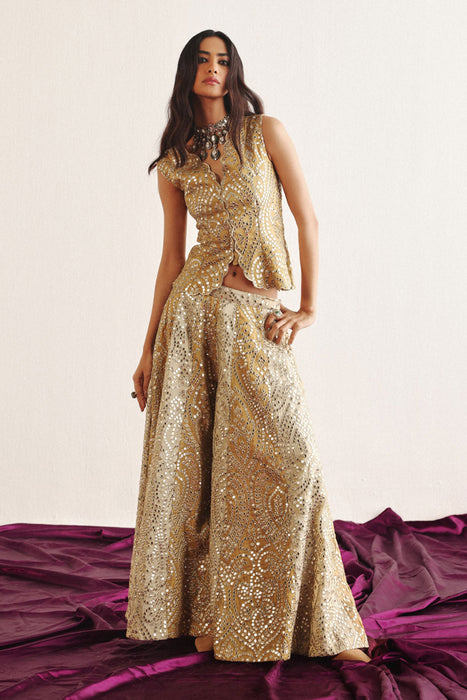 Dual Color Flared Shararas