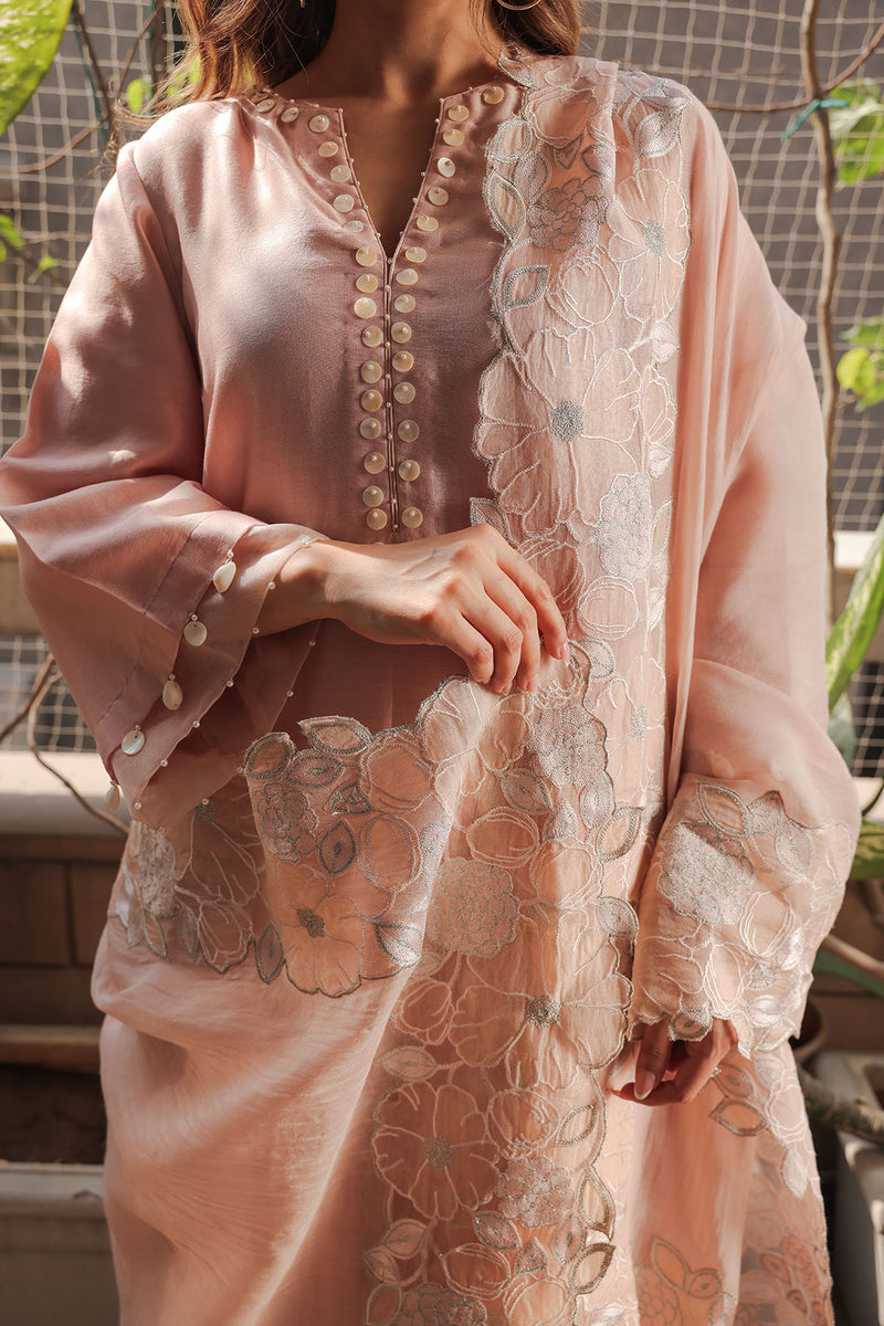 Blush A-line Kurta Set