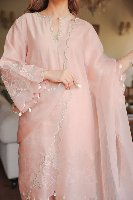 Blush Applique Kurta Set