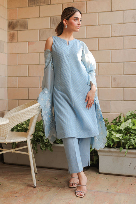 Ice Pintuck embellished Kurta Set