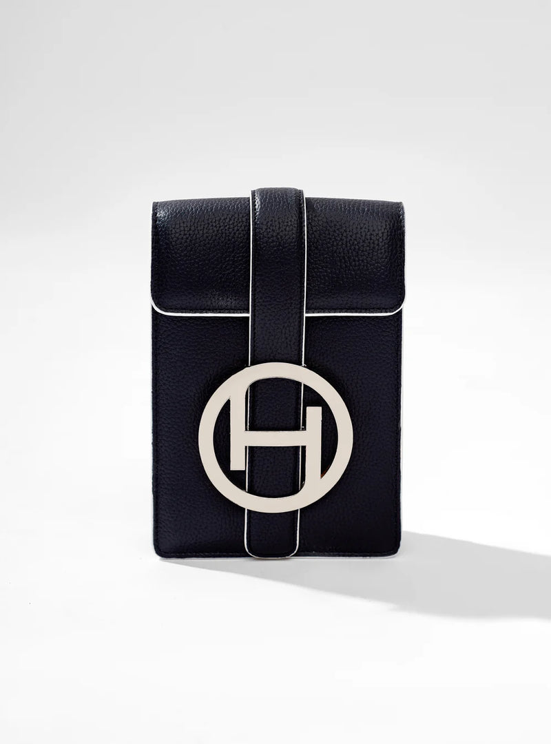 DOPAMINE MESSENGER BAG IN NOIR BLACK