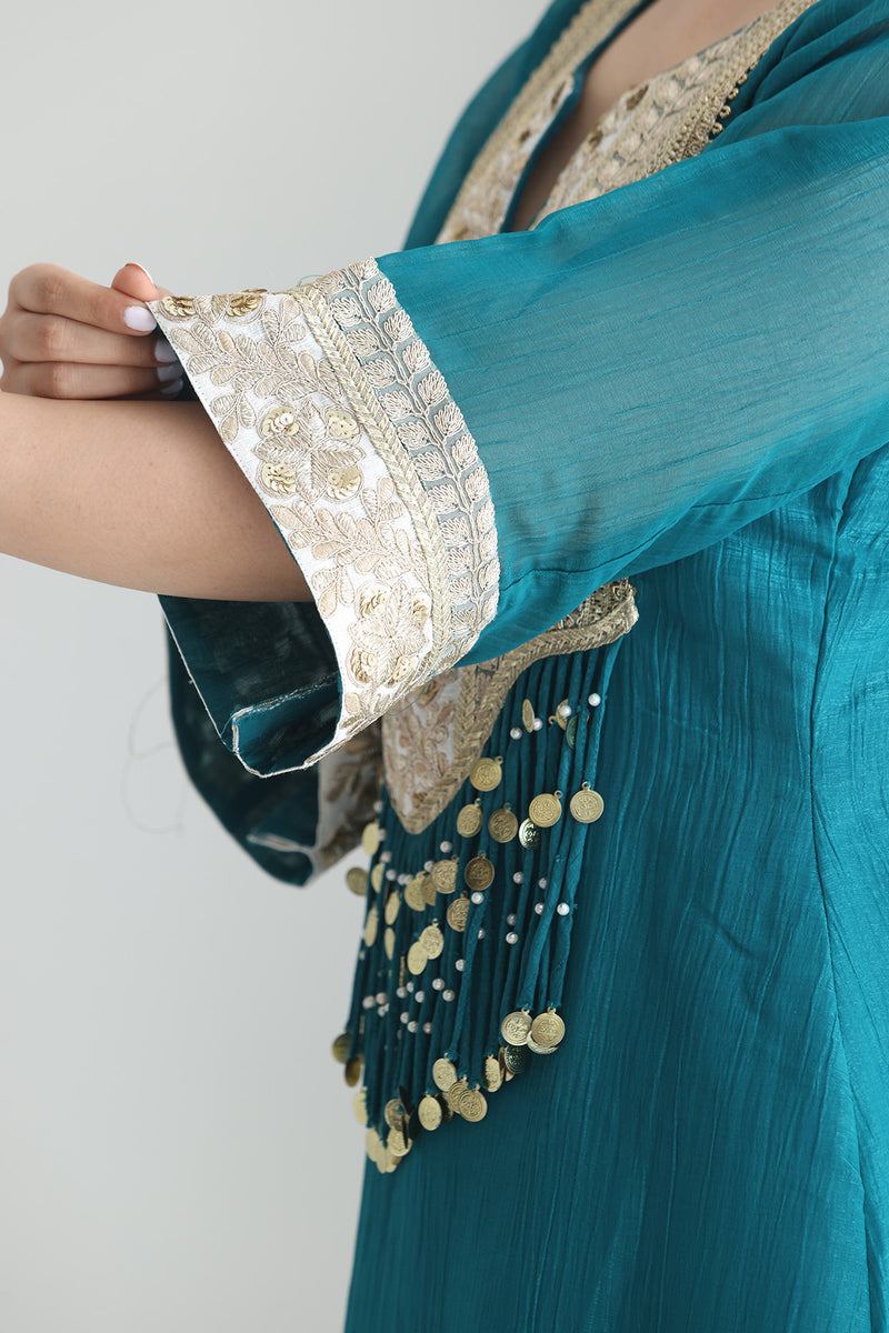 Reet crushed silk Suit Set