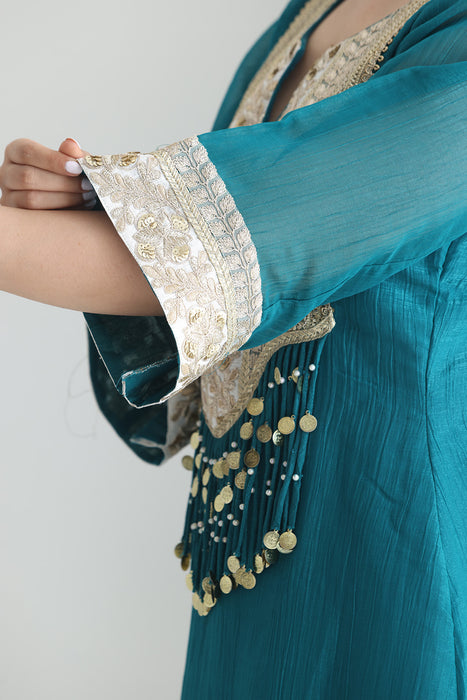 Reet crushed silk Suit Set