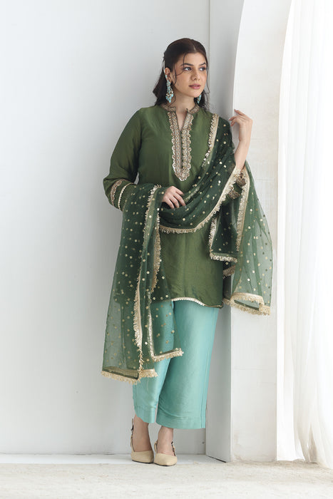 Ranjhana Tissue suit set