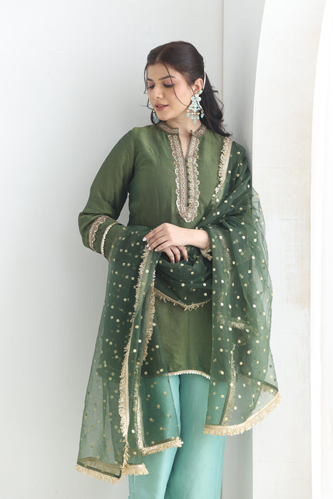 Ranjhana Tissue suit set