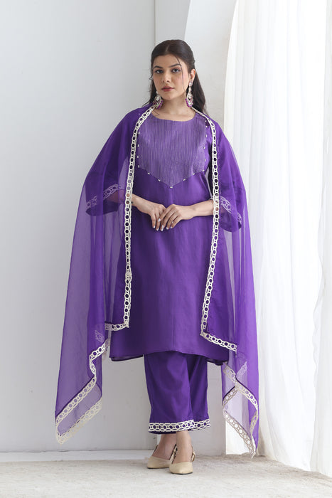 Taal Chanderi Suit Set