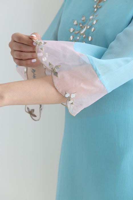 Preet Crushed Silk Emb suit