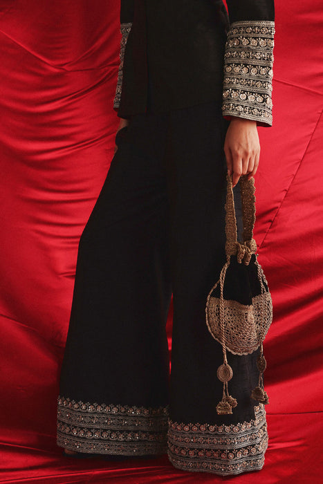 Marodiwork Crop Jacket with Palazzos