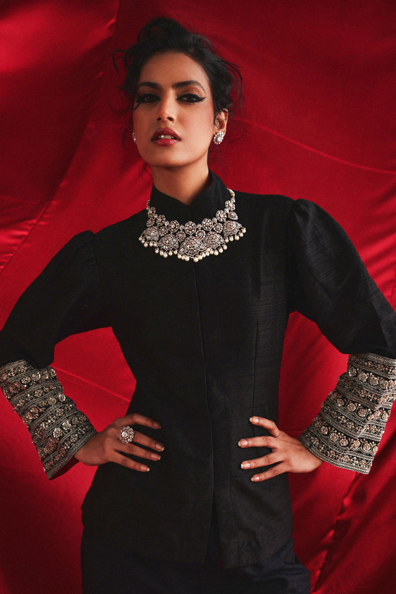 Marodiwork Crop Jacket with Palazzos