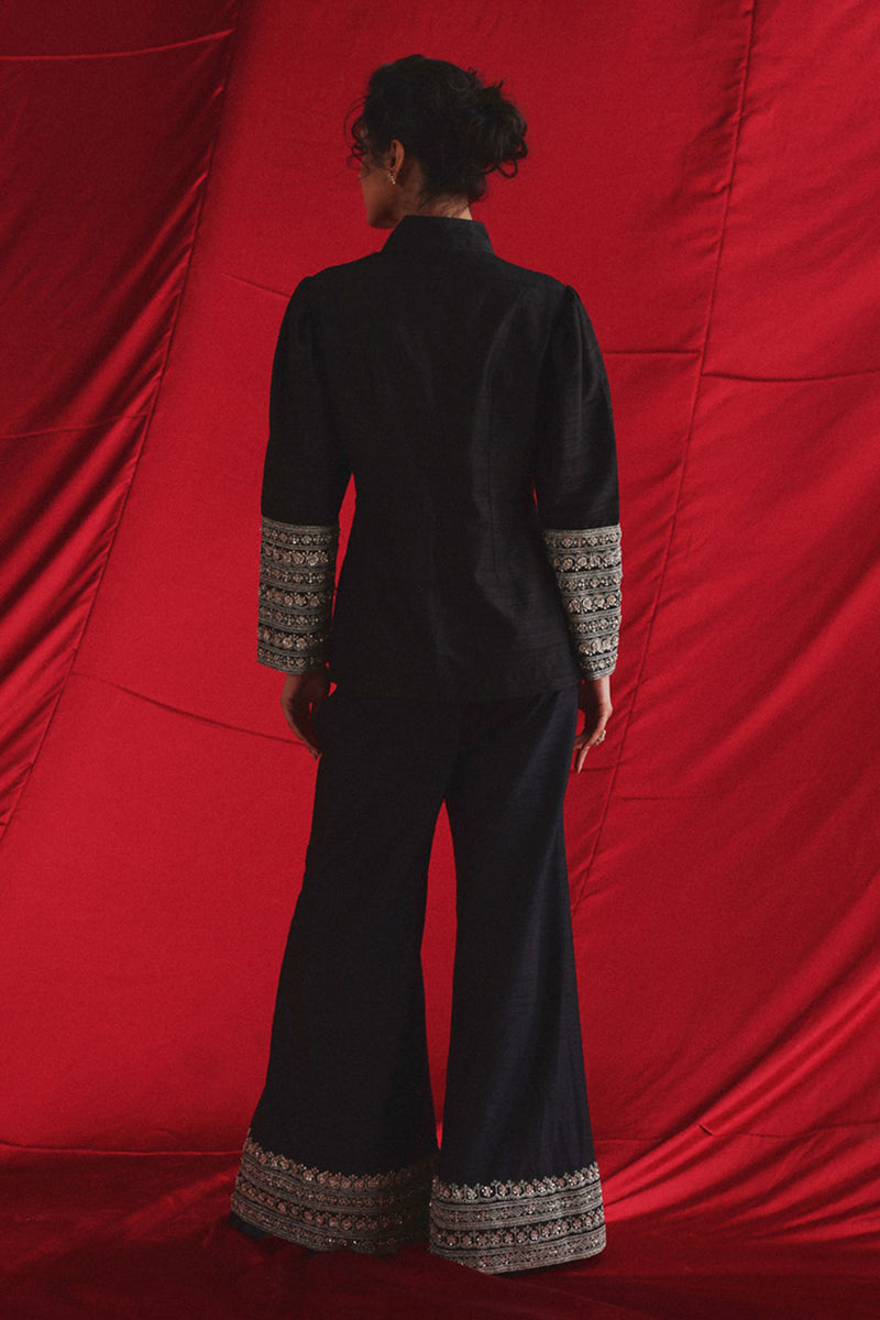 Marodiwork Crop Jacket with Palazzos