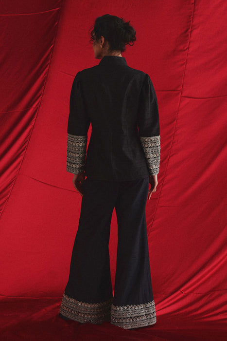 Marodiwork Crop Jacket with Palazzos