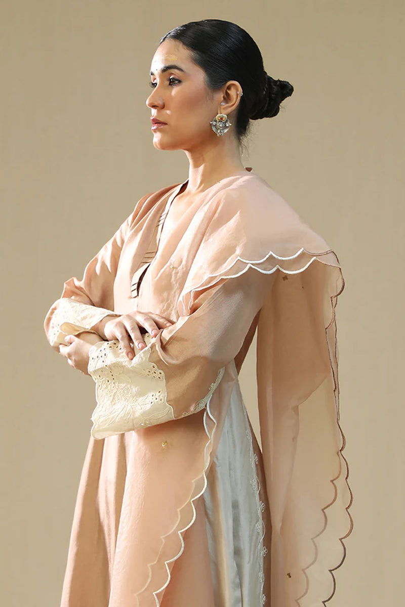 Rose Gold Handpainted Suit Set