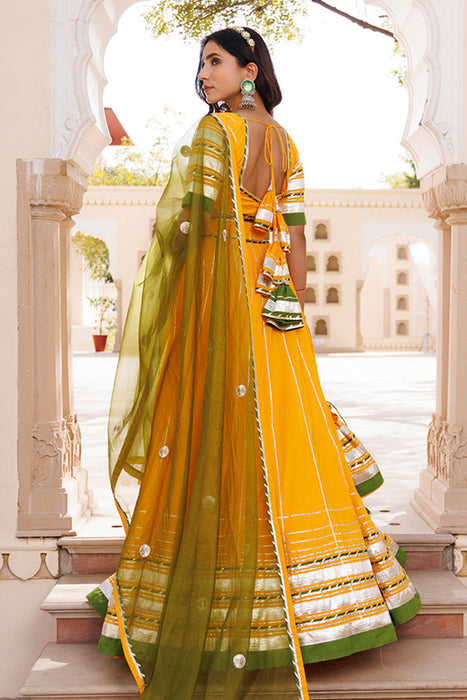 Lemon Chrome Yellow Lehenga Set