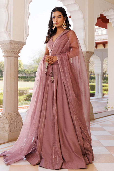 Ash Rose Lehenga Set