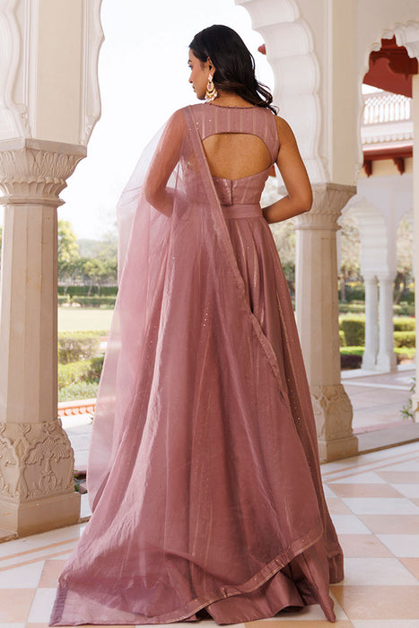 Ash Rose Lehenga Set