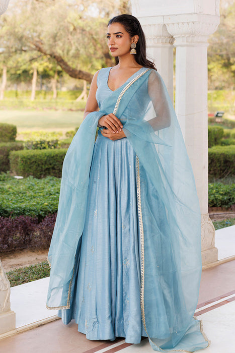 Coastal Blue Lehenga Set