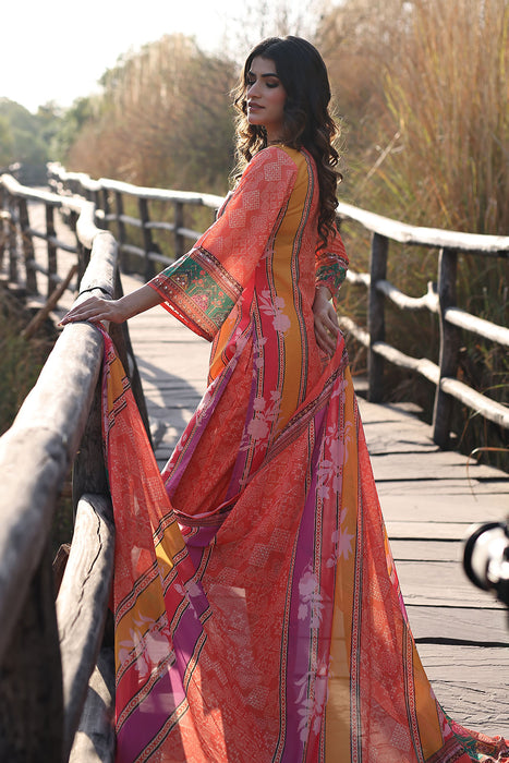 Marigold Orange and Yellow Muslin Kurta Set