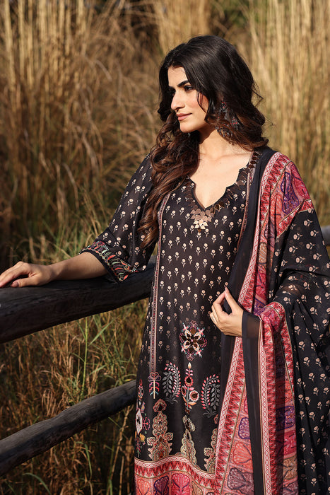 Ebony Black Muslin Kurta Set