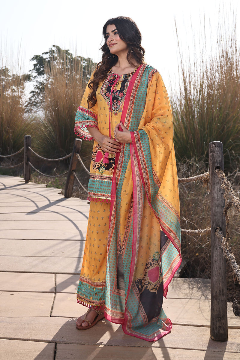 Sunstruck Yellow Muslin Kurta Set
