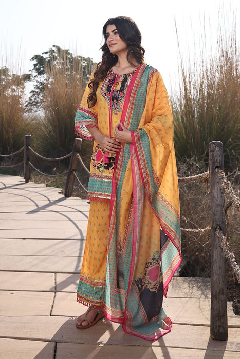 Sunstruck Yellow Muslin Kurta Set