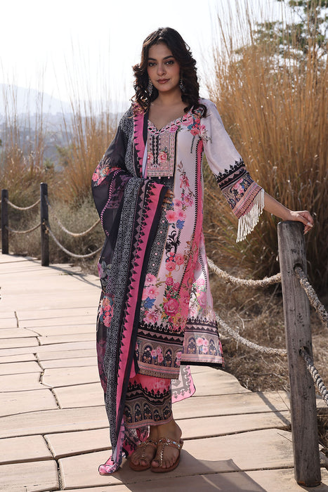 Buttercream Pink Muslin Kurta Set