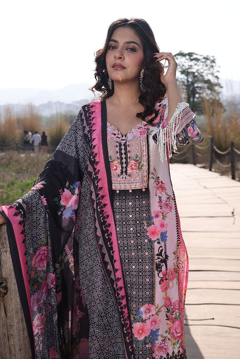 Buttercream Pink Muslin Kurta Set