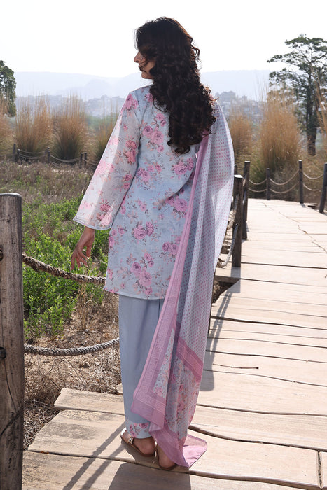 Candy Floss Blue Pink Cotton Linen Suit Set