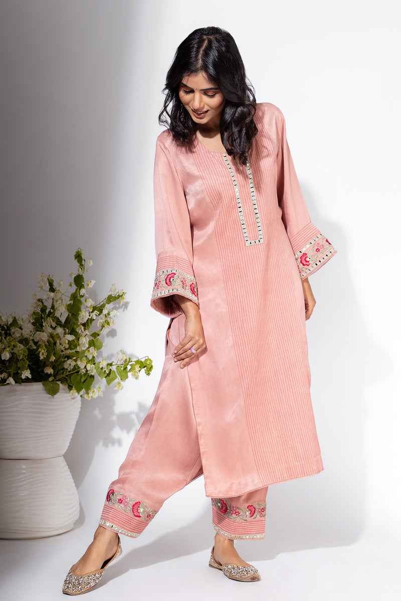 Pink Kurta & Pant Set