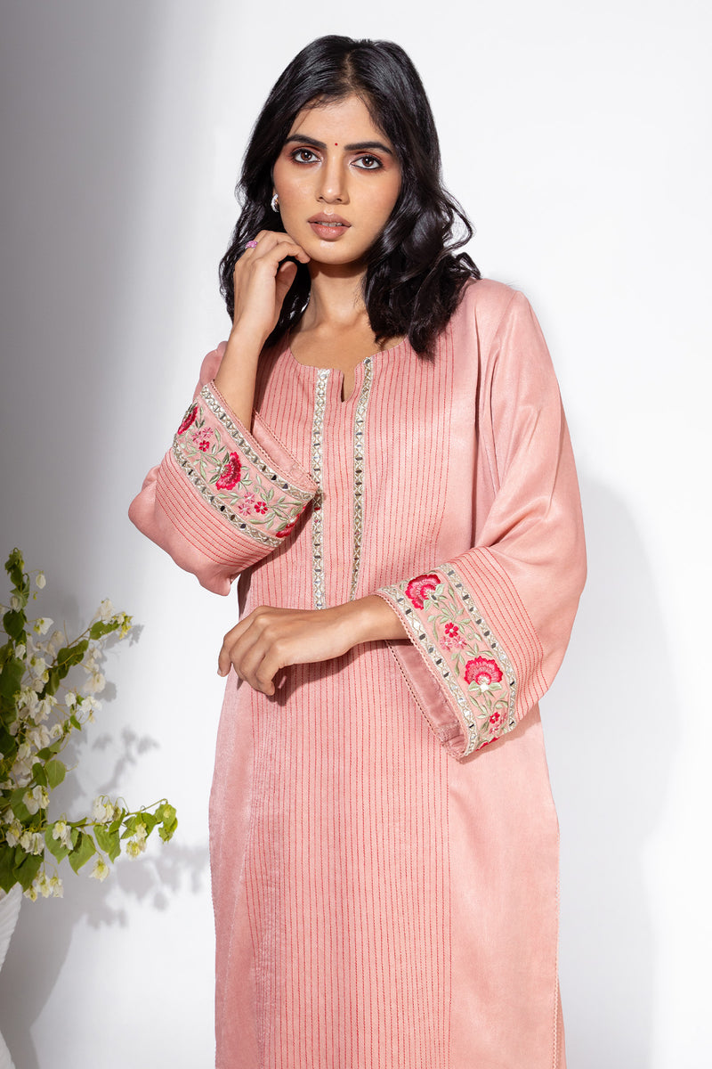 Pink Kurta & Pant Set