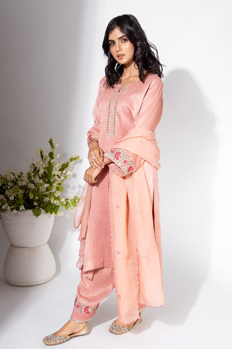 Pink Kurta & Pant Set