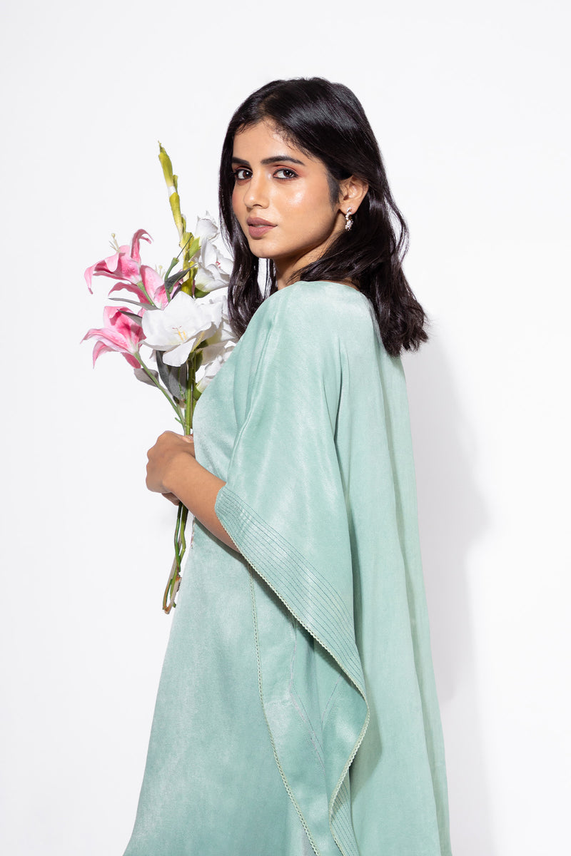 Blue Kaftan & Salwar Set