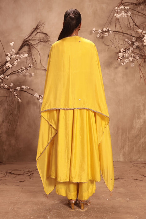 Nazakat Yellow Kalidaar Set