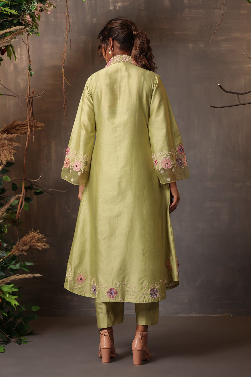 GULSHAN LONG COORD SET MINT GREEN