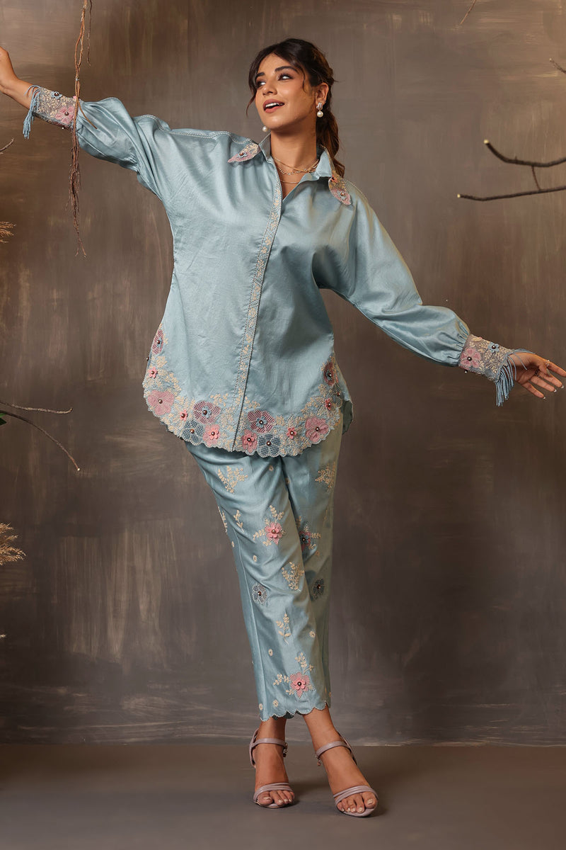 GULSHAN CORDSET BLUE