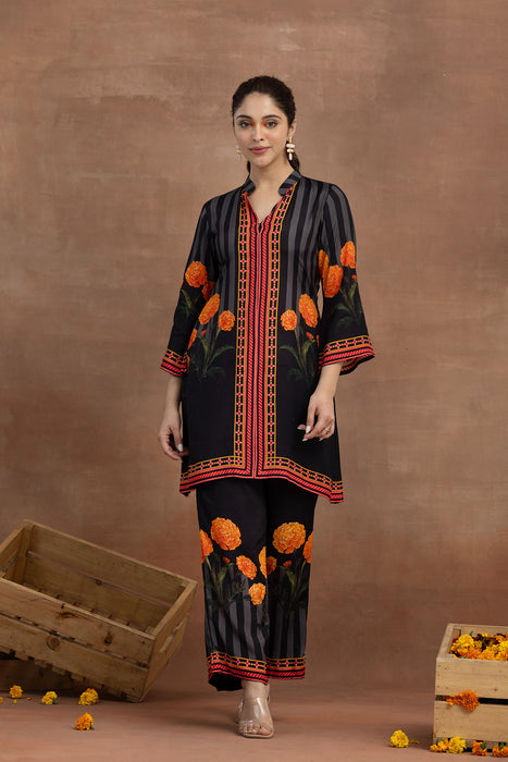 Trishna- Black Placement Coord Set