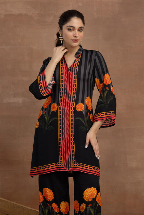 Trishna- Black Placement Coord Set