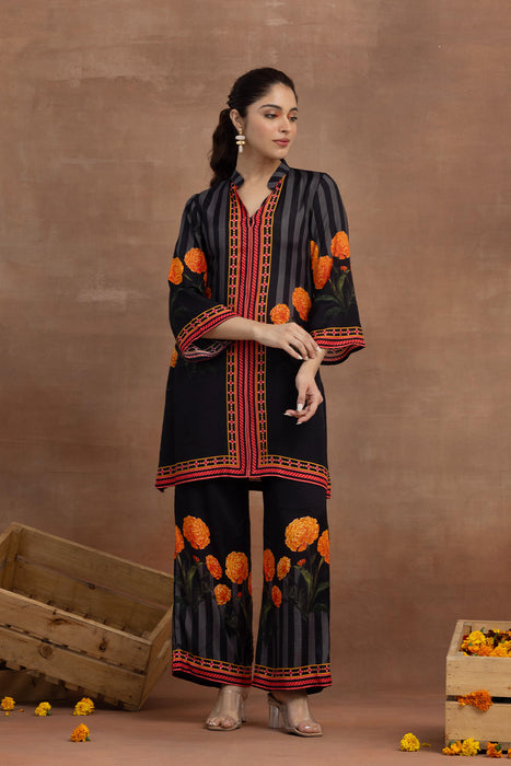 Trishna- Black Placement Coord Set