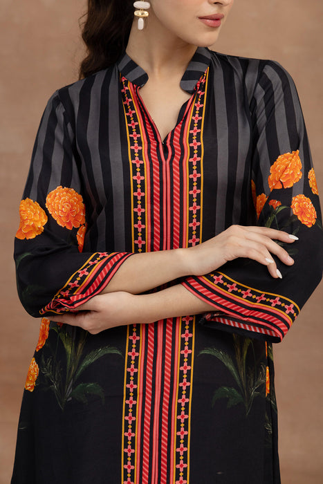 Trishna- Black Placement Coord Set