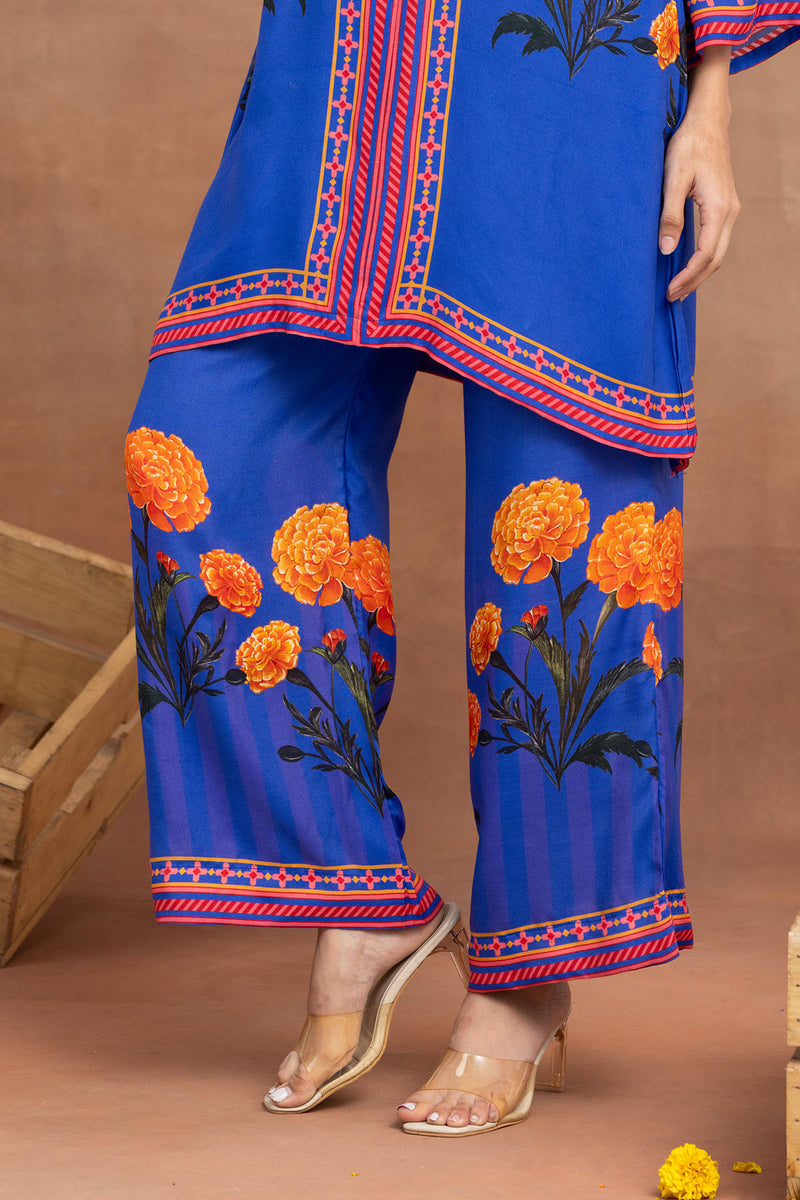 Yashna - Electric Blue Placement Coord Set