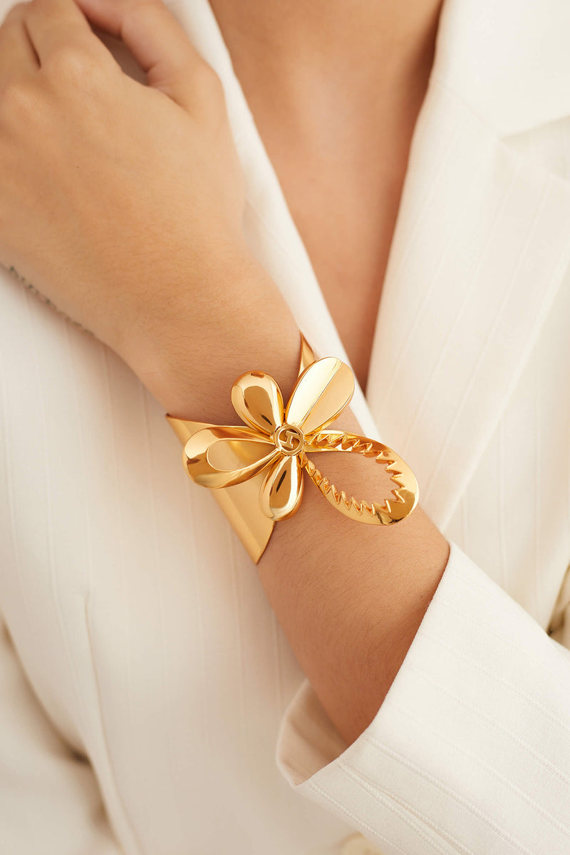 OH POOPI TUBE ROSE HANDCUFF BRACELET 