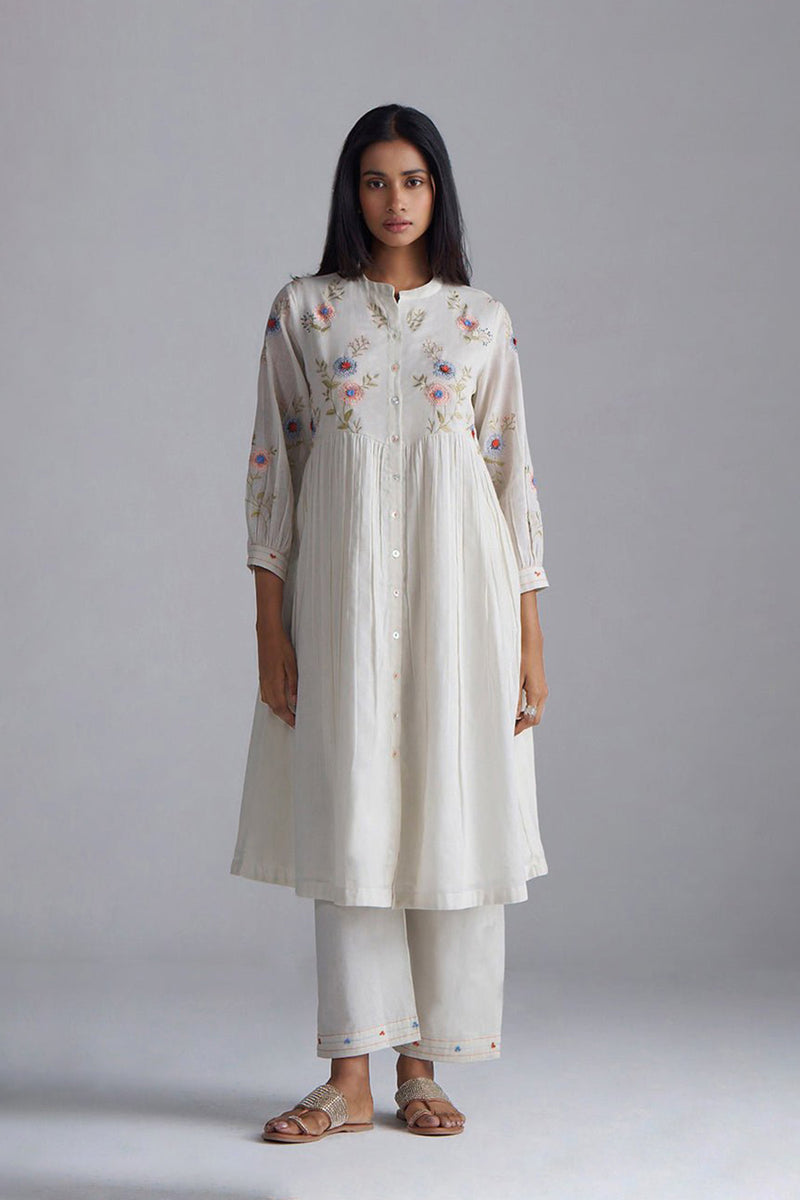 Ivory Mul-Mul Co-ord Set
