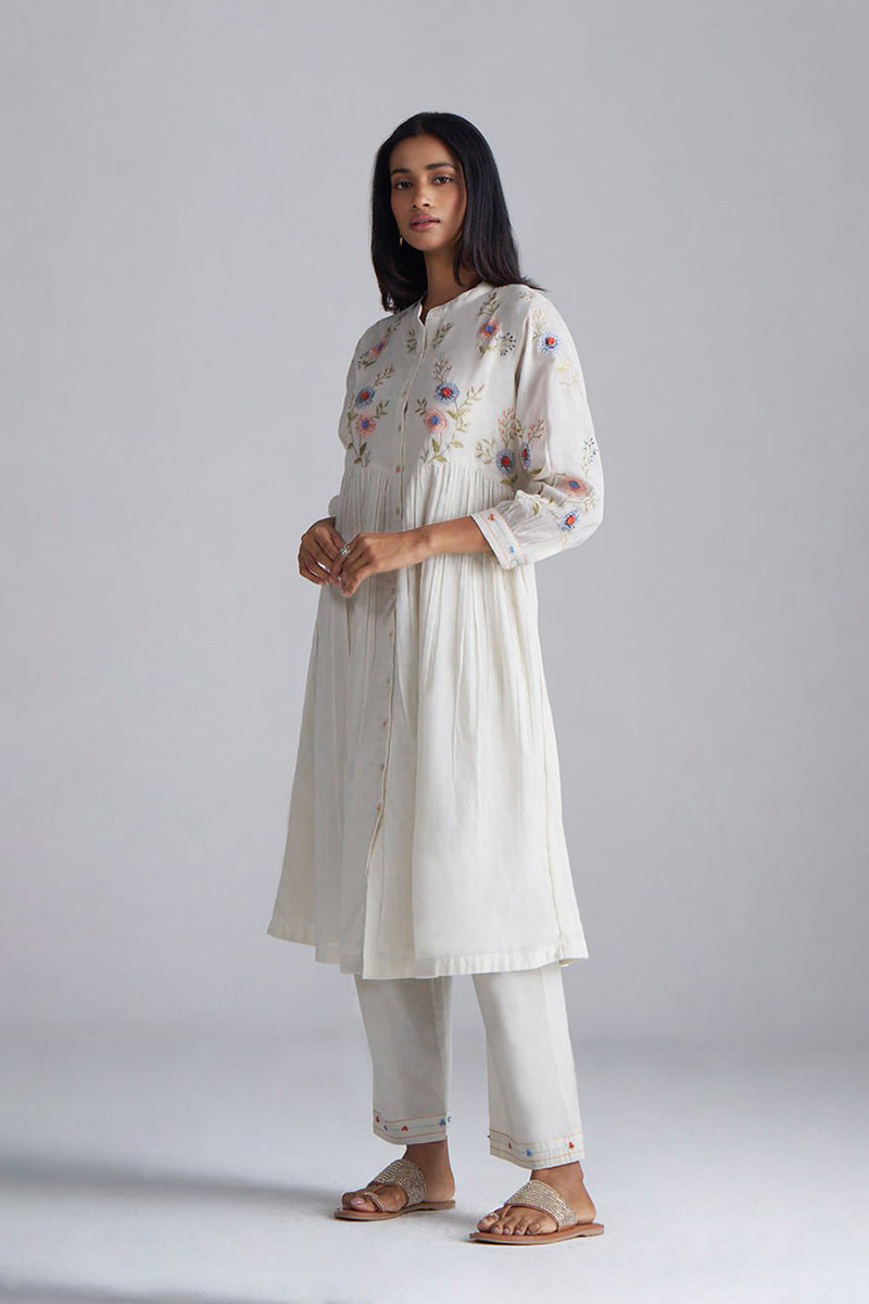 Ivory Mul-Mul Co-ord Set