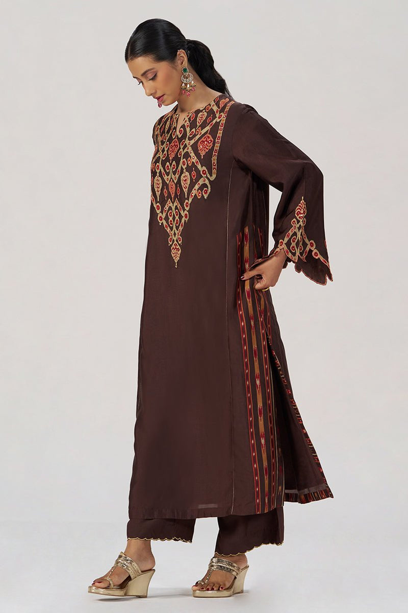 Deep Coffee Festive Co-ord Set