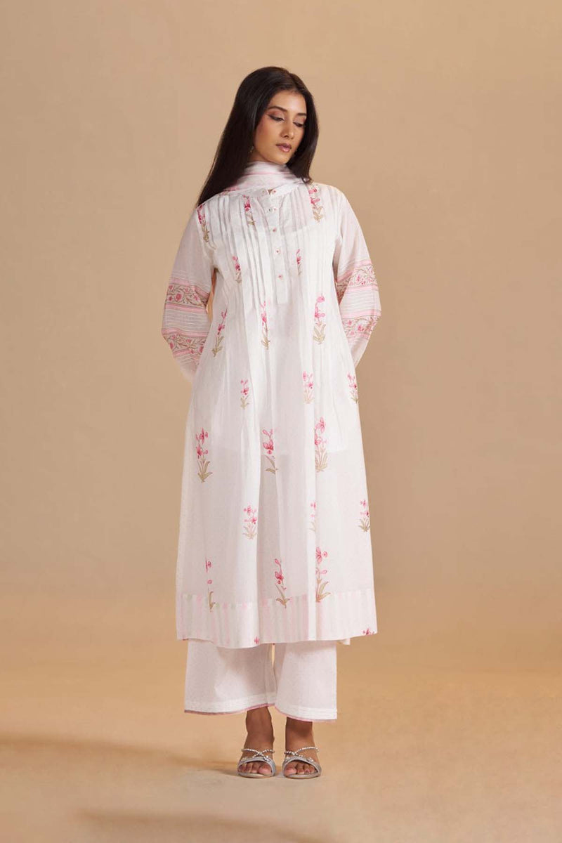 Swan Mul-Mul Light Festive Kurta Set